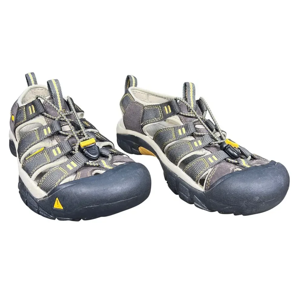Keen Newport H2 Men's Brown Yellow Closed Toe Water Hiking Sandals Size 9.5